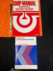 1983 OEM HONDA EM1600,EM1800,EM2200 GENERATOR OWNER’S MANUAL & SHOP MANUAL