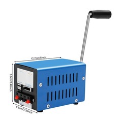 Hand Crank Generator Dynamo Emergency Generator 12/15V USB Charging Portable