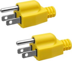 Yellow Generator Grounding Plug Set – Convenient Surge Protection for Campers