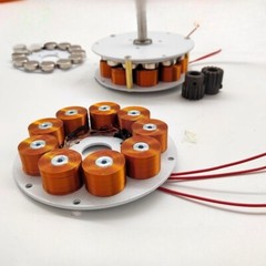 104x25MM Disc Generator Strong Magnetic Low Speed Multi-Pole 3-Phase Alternator