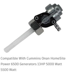 Compatible with Replacement Parts For Petcock Fuel Tank Valve For Cummins Onan