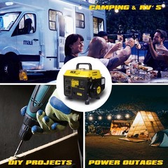 Aceup Energy 1200W Ultralight Portable Gas Generator, EPA & CARB Compliant 1000W