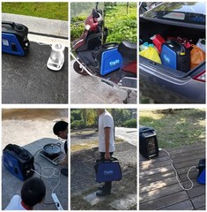 Gasoline Generator for Home Use, Inverter Type, 800W/1kW/2kW/3kW Quiet Operation