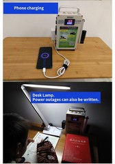 Generator 150W Hand Crank Generator 220V Power Bank DC 12v Mobile Power Supply