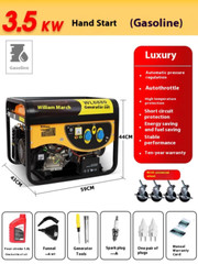 Gasoline Generator 3000W Single Phase Household Micro Silent Mini Household