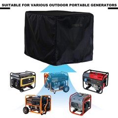TENTVIA Waterproof Generator Cover 24x18x18 Inches, 24”Lx18”Wx18”H, Black