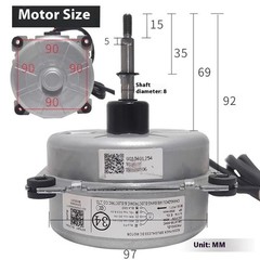 Air Conditioner Outdoor Brushless DC Motor ZWS30-K Motor Fan FW30G-ZL ZWS30