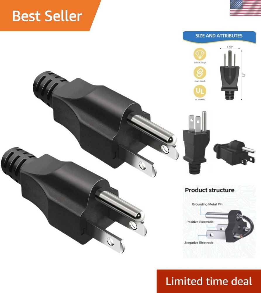 Grounding Plug Surge Protector – 2 Pack Neutral Bonding for Inverter Generators
