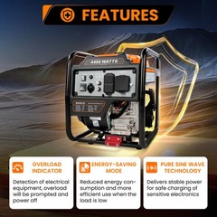 4KW Inverter Generator Portable 30 Amp Gasoline Generator for Outdoor Emergency