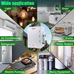 200A Generator Transfer Switch General Duty Generator, Silver