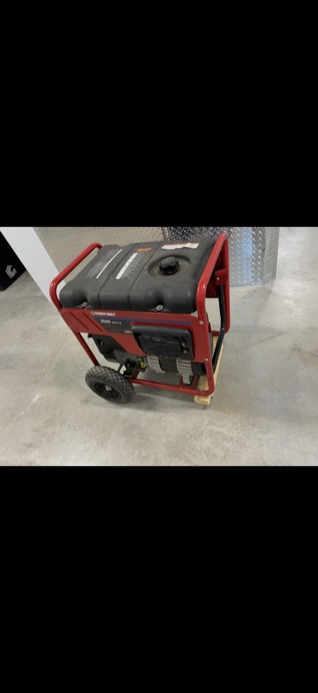 Troy-Bilt Portable Power Generator 3550W Rated, 5250W Max, Red/Black