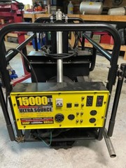 generac 15000 watt propane generator with transfer switch and 2 batteries.