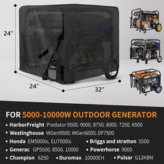 Universal Generator Cover Heavy Duty Waterproof 600D 5000-10000W 32x24x24