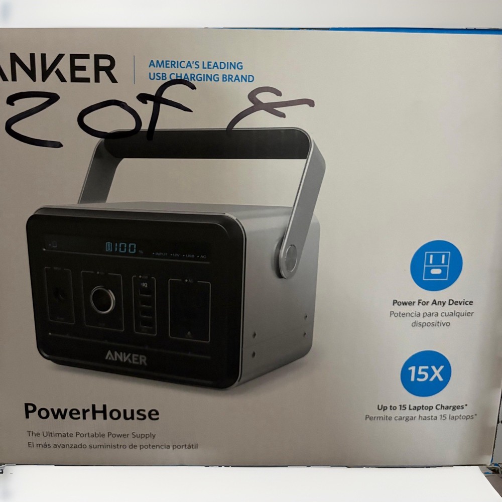 Anker PowerHouse A1701 Portable Power Station 434Wh 12V AC/USB/12V