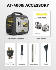Portable 4kW Inverter Generator, Ideal for RVs and Camping