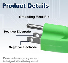 1 Pack Green Neutral Ground Bonding Plug – Essential RV Generator Surge Prote