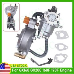 170F New Dual Fuel Carburetor GX200 LPG Conversion Kit for Generator Propane USA