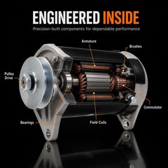 EZ GO Golf Cart Starter Generator 12V 23A Copper – Medalist TXT MG2 Smooth Pe…