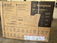 Westinghouse WGen5300DFV generator dual fuel + POWER CABLES + COVER BUNDLE