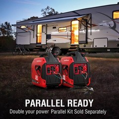 PowerSmart 2580W Inverter Gas Generator, 79cc, 5.7H Runtime, CO Detect, Portable