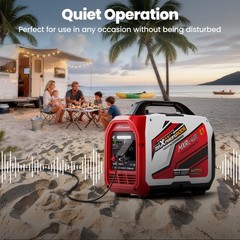 2.4KW Gasoline Portable Generator Inverter Bluetooth App Monitor 15kg Outdoor