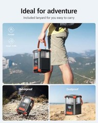Portable Power Station, 236.8Wh/64,000mAh Outdoor 165W Solar Generator