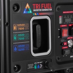 120/240V 10500W Peak Inverter Generator Tri-Fuel for Hurricane Preparedness