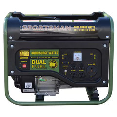 4,000/3,500-Watt Recoil Start Dual Fuel Gasoline Propane Portable Generator with