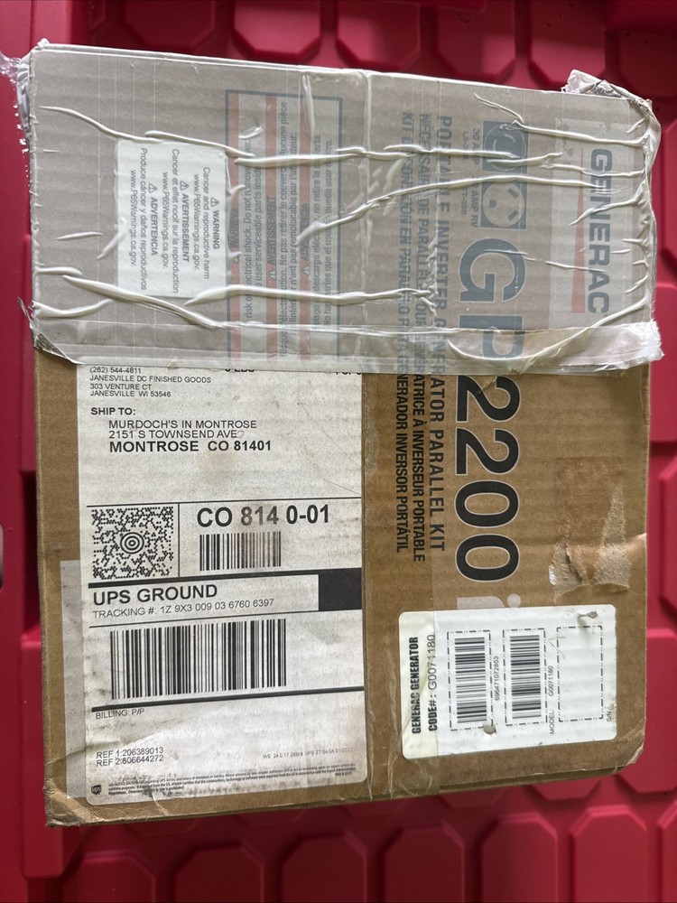 G0071180 Generac GP2200i Portable Inverter Generator Parallel Kit New-Old Stock