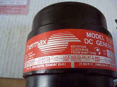 Vintage Thermax TC 25G DC Generator Off Grid Power 25 – 150 Watts NOS