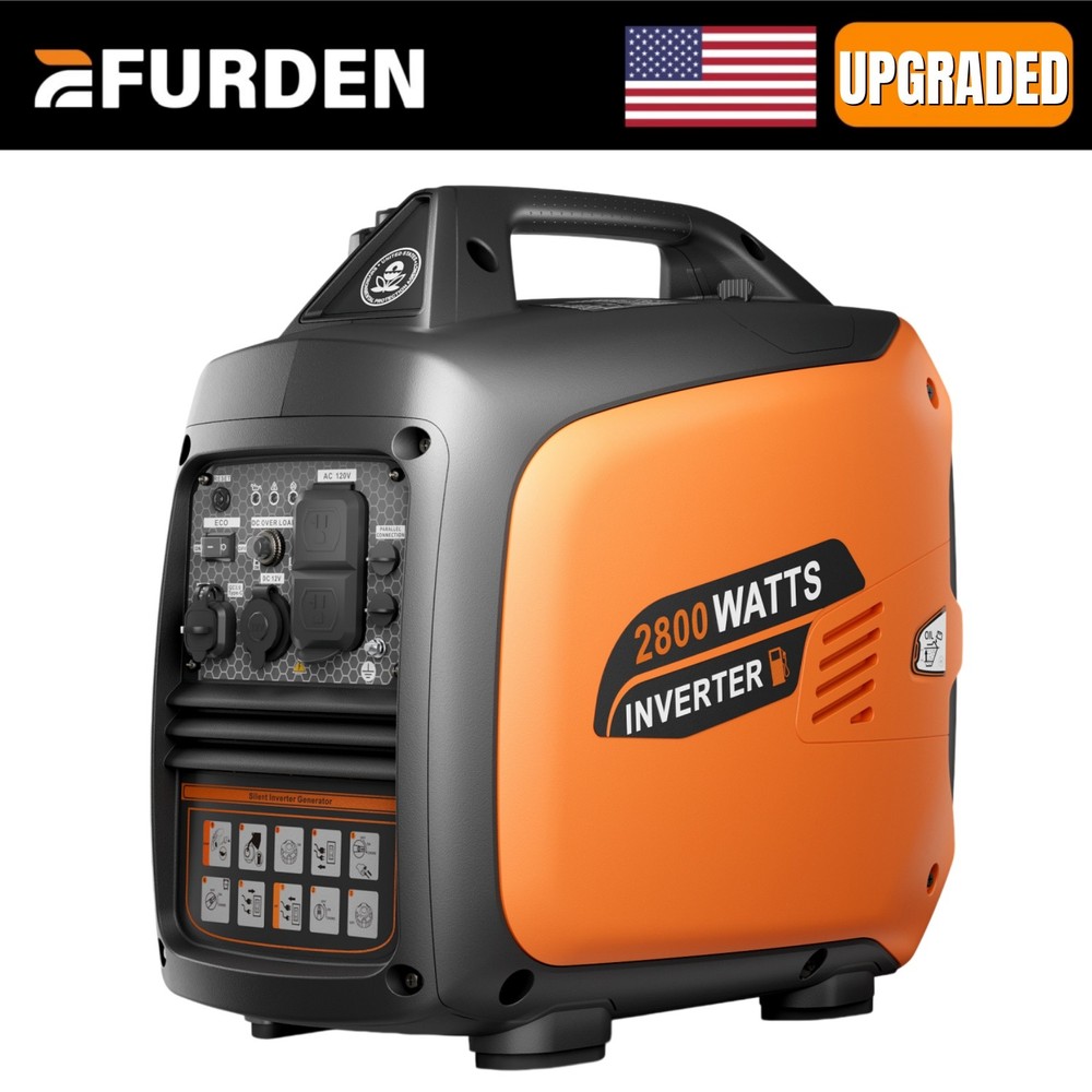 Efurden Inverter Generator Portable 2800W Quiet Gas Powered Blizzard Outage Use