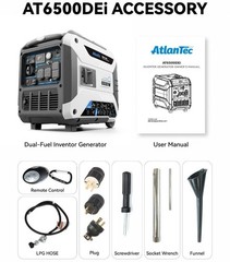 Portable 6500W Gas LPG EPA 4 Stroke Engine Parallel Capable Inverter Generator💡