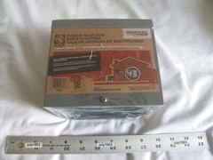 (1) NEW Generac 6338 50 Amp Outdoor Power Inlet Box Plastic CS6365 3R 125/250V