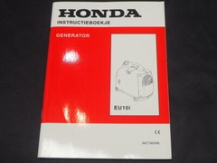 HONDA GENERATOR EU10i EU10 i INSTRUCTION BOOKLET