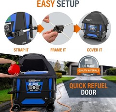 GenTent XL Inverter Running Cover Generator Tent Black