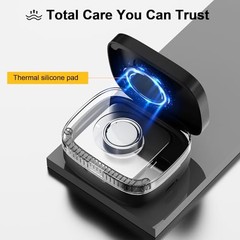 Wireless Charging Case for Oura Ring Gen 4 & 3 Charger, 1000mAh Portable