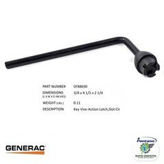 Generac Key | Fits Specific Generac Generator Engines 0F8869D