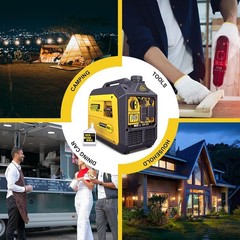 4000 Watt Inverter Generator Portable 149cc Gas Powered Generator Quiet Home