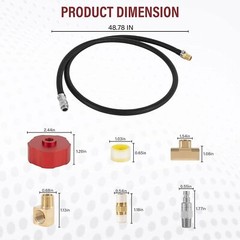 For Honda EU1000i EU2000i EU2200i HND1.2CD Dual System Extended Run Fuel Kit