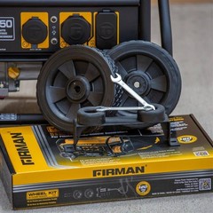 8 In. Never-Flat Wheel Kit and Handle for Portable Generator