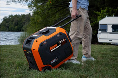 WEN 6800W Quiet Portable Dual Fuel Inverter Generator, Electric Start,CO Sensor