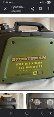 Sportsman 1000 Max Watts Inverter Generator Gasoline Portable Open Box