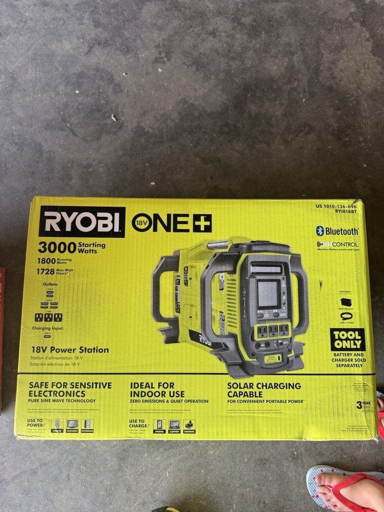 Ryobi RYi818BT ONE+ Volt Power Station Inverter 18V Tool Only