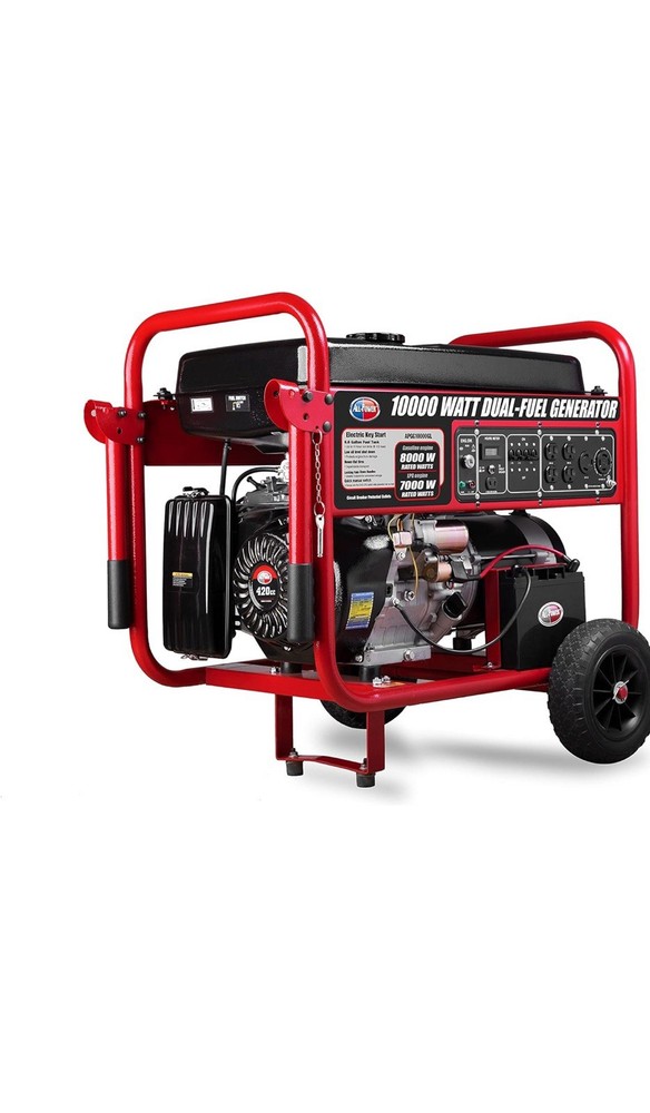 All Power America 10000 Watt Dual Fuel Generator with Electric Start,APGG10000GL