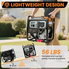 4000Watt Portable Generator Gas Powered Inverter 4 Stroke 208cc Engine Generator