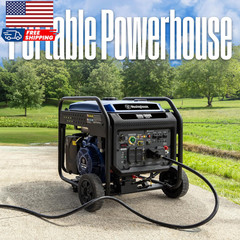 10000 Peak Watt Portable Open Frame Inverter Generator Remote Electric Start