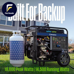 Westinghouse 18000 Peak Watt Dual Fuel Home Backup Portable Generator Remote