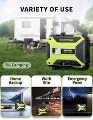 Generator 5300(Gas)/4800(Propane) Rated Portable and Silent Inverter Home Back
