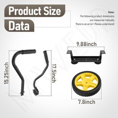 Generator Wheel Kit Compatible with Champion 2800-4750W with Folding Handle