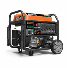 GENMAX 12,000-W Portable RV Ready Dual Fuel Generator, Electric Start, CO Sensor